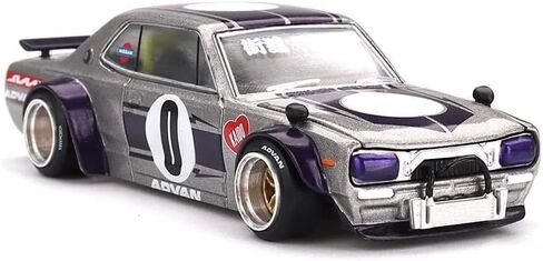 Nissan Skyline 2000GT-R KPGC10 ، Diecast Model Car ، مقياس 1:64 ، Silver in Saudi Arabia