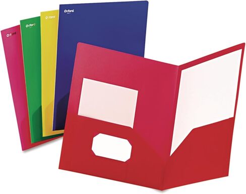Oxford 99810 Fashion Polyport Twin-Pocket ، polypropylene ، متنوع (صندوق 25) in Saudi Arabia