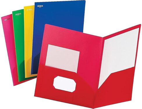 Oxford 99810 Fashion Polyport Twin-Pocket ، polypropylene ، متنوع (صندوق 25) in Saudi Arabia