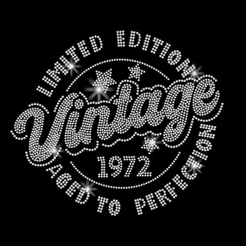 SUPERDANT Vintage Iron on Rhinestones Limited Edition Crystal Heat Transfer Stickers Iron on Decals Bling Rhinestone Patches for T-Shirt Clothing Tote Bag Jackets DIY Art Craft Gifts 11.7x8.3in in Saudi Arabia