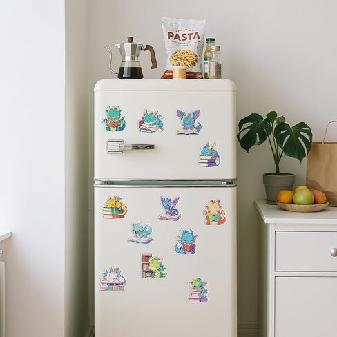 Refrigerator Diamond Art Magnets - 12 PCS DIY Dragon Diamond Painting Fridge Magnets with Dragon Pattern Gem Art Craft Home Cabinet Decors Birthday Gift for Adults Beginners in Saudi Arabia