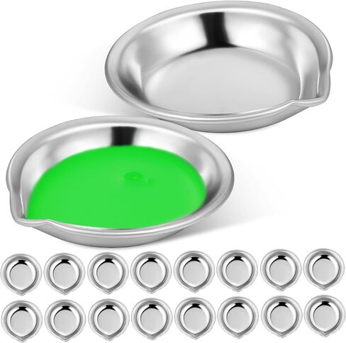 jojofuny 18Pcs Paint Mixing Palette Small Trays for Watercolor and Oil Compact Design for Artists and Versatile Mixing Pans with Smooth Edges in Saudi Arabia