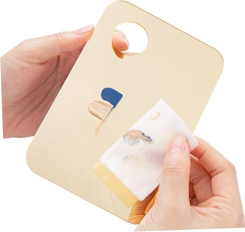 2ST 2SET Acrylic Makeup Mixup Palette Palette من لوحات المزج للأساس ومستحضرات التجميل من السهل تنظيف التصميم الخفيف للوزن لصالح in Kuwait