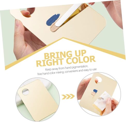 2ST 2SET Acrylic Makeup Mixup Palette Palette من لوحات المزج للأساس ومستحضرات التجميل من السهل تنظيف التصميم الخفيف للوزن لصالح in Kuwait