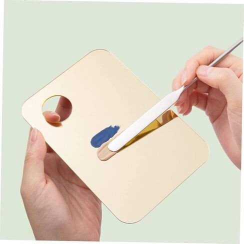 2ST 2SET Acrylic Makeup Mixup Palette Palette من لوحات المزج للأساس ومستحضرات التجميل من السهل تنظيف التصميم الخفيف للوزن لصالح in Kuwait