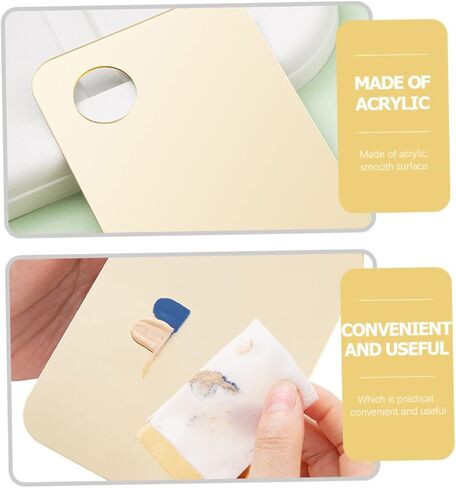 2ST 2SET Acrylic Makeup Mixup Palette Palette من لوحات المزج للأساس ومستحضرات التجميل من السهل تنظيف التصميم الخفيف للوزن لصالح in Kuwait