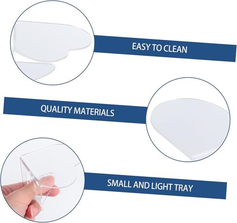 2pcs الطلاء الاكريليك مزج ألواح خلط الألوان خفيفة الوزن للفنانين سهلة نظيفة محمولة لحرف DIY المشاريع المائية الاستخدام المهني الاستخدام in Kuwait