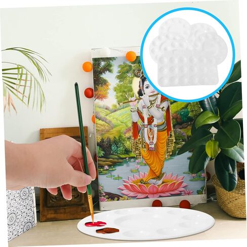 DOITOOL 10pcs Paint Trays for Boys and Girls Adults Fine Craftwork Palette Easy Cleaning for Watercolor Oil Paint in Saudi Arabia