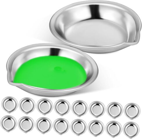 Homoyoyo 18Pcs Paint Mixing Palette Compact Design Tiny Watercolor Trays with Spout for Precision Pouring Durable Palette for Oil Painting and Art Projects in Saudi Arabia