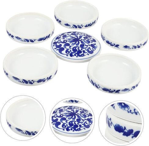 jojofuny 1Set Ceramic Color Mixing Tray for Watercolor Pigment Easy to Clean Painting Tool Portable Palette for Artists and DIY Crafts Present for Painting Lovers in Saudi Arabia