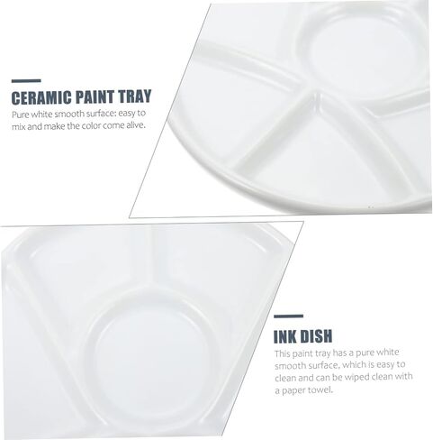 Doitool Premium Round Round Pirgment Tresh Propeletile Color Mixing Treshing للألوان المائية واللوحة الزيتية للفنانين الهواة وعشاق الحرف مقاومة للبقع وقابلة للغسل in Saudi Arabia