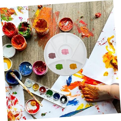 Doitool Premium Round Round Pirgment Tresh Propeletile Color Mixing Treshing للألوان المائية واللوحة الزيتية للفنانين الهواة وعشاق الحرف مقاومة للبقع وقابلة للغسل in Saudi Arabia