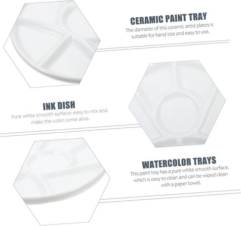 Doitool Premium Round Round Pirgment Tresh Propeletile Color Mixing Treshing للألوان المائية واللوحة الزيتية للفنانين الهواة وعشاق الحرف مقاومة للبقع وقابلة للغسل in Saudi Arabia