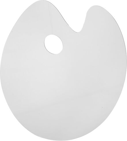 Transparent Acrylic Watercolor Paint Mixing Palette Oval Art Tray for Mixing Durable Drawing Tool Convenient Carrying and Storage for Artists in Saudi Arabia