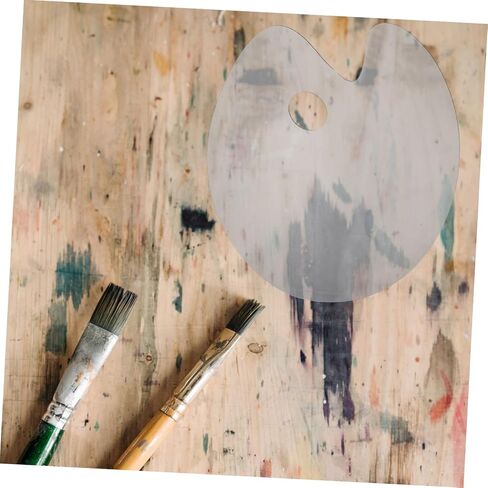 Transparent Acrylic Watercolor Paint Mixing Palette Oval Art Tray for Mixing Durable Drawing Tool Convenient Carrying and Storage for Artists in Saudi Arabia
