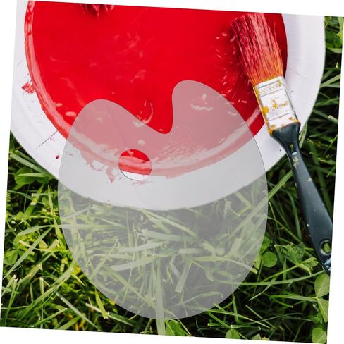 Transparent Acrylic Watercolor Paint Mixing Palette Oval Art Tray for Mixing Durable Drawing Tool Convenient Carrying and Storage for Artists in Saudi Arabia