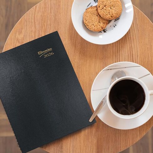 Brownline® 2026 Coilpro ™ Weekly Planner ، كتاب المواعيد ، 12 شهرًا ، من يناير إلى ديسمبر ، ملزمة مزدوجة ، 11 "× 8.5" ، أسود (CB950C.Blk-26) in Saudi Arabia