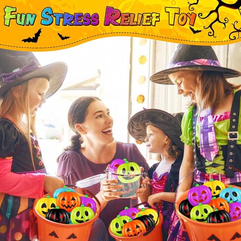 Libima 50 PCS Halloween Pumpkin Calls Balls Ball Colortull Leaff Leaft Ball Mini Foam Squeeze Ball Party Toy مع حقيبة تخزين لحفلة هالوين حشو مدرسة الكرنفال in Saudi Arabia