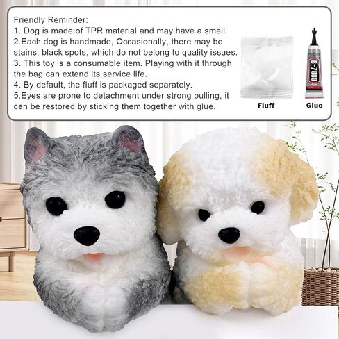 Hand Painted Dog Squishy Toys，Big Cute Ultra Soft Squeeze Fidget Toys for Stress Relief ,Kawaii Squishies Sticky Animal Toys for Adults Kids,Decompression Sensory Balls Toys for Autism (Teddy) in Saudi Arabia