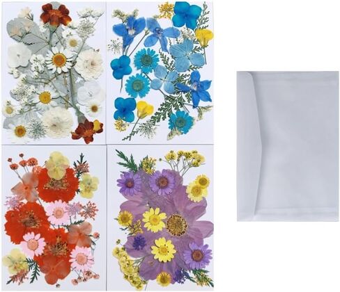 60PCS Mixed Natural Pressed Flowers Craft Kit with Tweezers for DIY Resin Coaster Bookmark Scrapbooking Wedding Vow Card Phone Case Home Decoration (White, Lavander, Yellow, Green) in Saudi Arabia