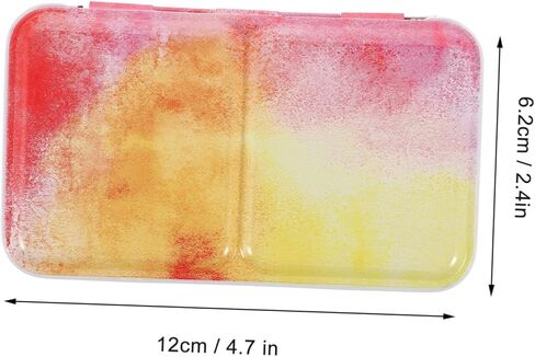 1Set Watercolor Mixing Box Empty Watercolor Palette with Compartments Durable for Acrylics Oil Painting for Artists Travel Use in Saudi Arabia