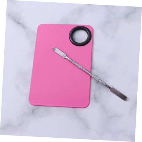 Stainless Steel Makeup Mixing Palette Professional Nail Art Tray for Beauty Enthusiasts 1 Set Versatile Color Mixing Functionality in Saudi Arabia
