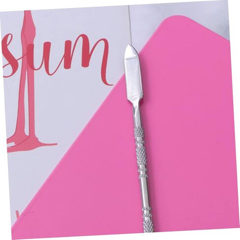 Stainless Steel Makeup Mixing Palette Professional Nail Art Tray for Beauty Enthusiasts 1 Set Versatile Color Mixing Functionality in Saudi Arabia