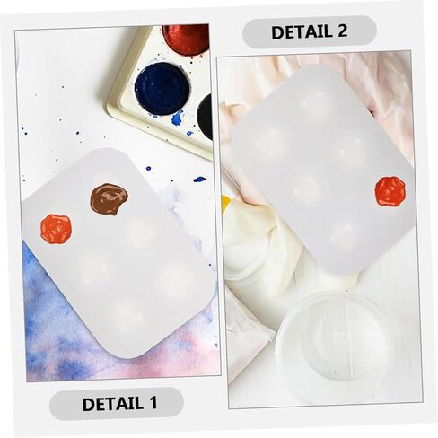 Nuobesty 3pcs السيليكون لوحة ألوان مائية علبة مرنة للخلط لمزج إمدادات فنية متينة ومحمولة للطلاء الحرفي DIY وخلط الصباغ المائي in Saudi Arabia