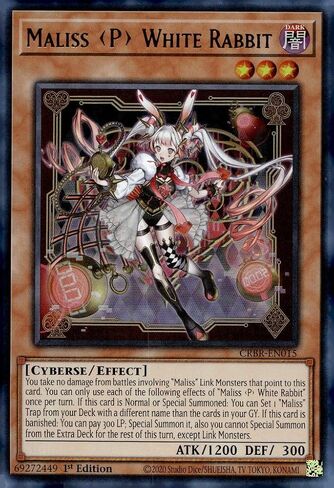 Maliss P White Rabbit - CRBR-EN015 - Ultra Rare - 1st Edition in Saudi Arabia