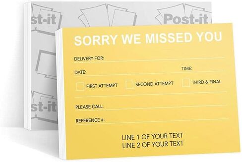 Missed Connections - Post-it Notes - 6 Pads of 50 Sheets - Printed in The USA in Saudi Arabia