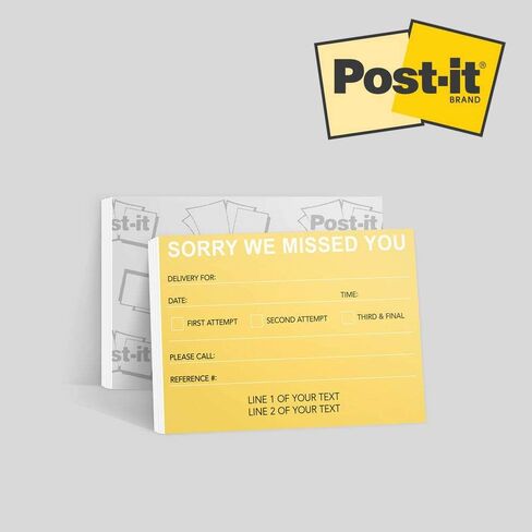Missed Connections - Post-it Notes - 6 Pads of 50 Sheets - Printed in The USA in Saudi Arabia