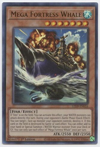 Mega Fortress Whale - LED9-EN016 - Ultra Rare - 1st Edition in Saudi Arabia