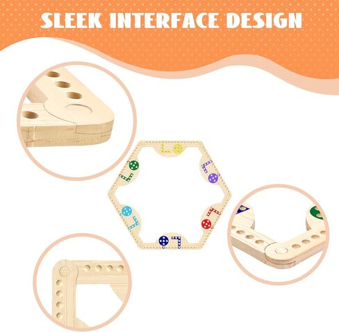 Solid Wood Marbles and Jokers Board Game: Enterasile Family Entertainment لـ 2-8 لاعبين ، ويضم لوحات ألعاب متشابكة وألوان متعددة ورخام وطوابق بطاقات مثالية للحفلات وليالي اللعبة in Saudi Arabia