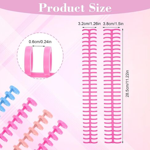 16 PCS Comb Binding Spines, Plastic Binding Combs 30 Rings Click Binding Spines Colorful Spiral Binding Coils for Teacher Business Document File Notebook Easy Open Close Adding Pages in Saudi Arabia