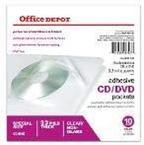 Office Depot Brand Sheet Protector CD/DVD Mobicets ، 6in × 10 1/2in ، Clear ، Pack 10 in Saudi Arabia
