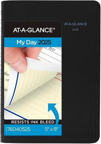 AT-A-GLANCE 2026 Appointment Book Planner, Daily & Monthly, 5" x 8", Small, QuickNotes, Black (76040526) in Saudi Arabia