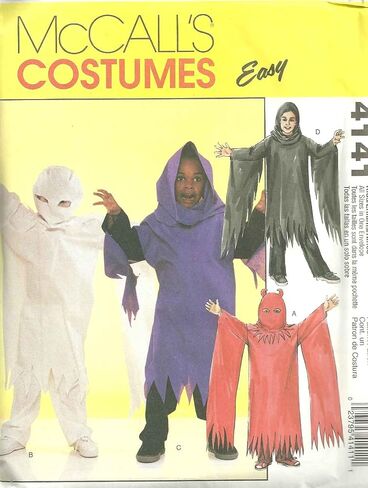 Childrens/Boys Ghost Costumes McCall's Sewing Pattern 4141 (Size 3-8) in Saudi Arabia