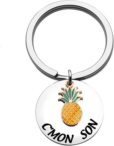 FAADBUK Pineapple Gift C'mon Son Keychain Tv Show Gift Shawn And Gus Fan Gift in Saudi Arabia