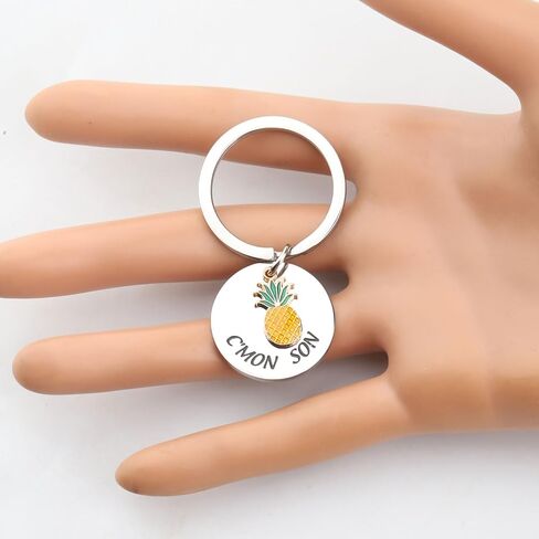 FAADBUK Pineapple Gift C'mon Son Keychain Tv Show Gift Shawn And Gus Fan Gift in Saudi Arabia