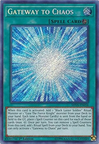 Yu-Gi-Oh! - Gateway to Chaos - SHVA-EN058 - Secret Rare - 1st Edition - Shadows in Valhalla in Saudi Arabia