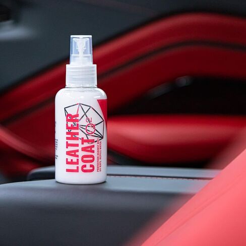 GYEON Leather Coat 500ml - Car Leather Protector - Safe and Easy to Use Leather Ceramic Coating for Cars - Prevent Stains and Die Transfer with Easy Cleaning in Saudi Arabia