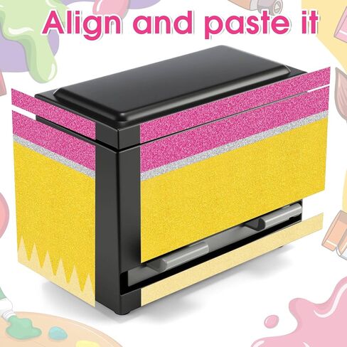 5 PCS قلم رصاص موزع طقم طقم القصاصة الفن ملصق تغطية كاملة لأقلام DIY Pency Holder Pender Distroom Stainless Straw Straw Dispenser ، Suggers Classroom Supplies in Saudi Arabia