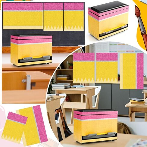 5 PCS قلم رصاص موزع طقم طقم القصاصة الفن ملصق تغطية كاملة لأقلام DIY Pency Holder Pender Distroom Stainless Straw Straw Dispenser ، Suggers Classroom Supplies in Saudi Arabia