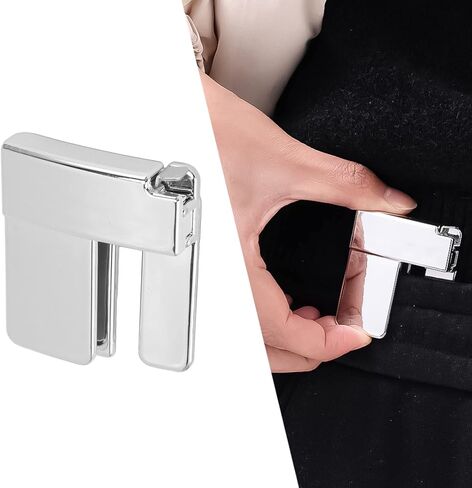 TOPINCN Pant Waist Tightener, Invisible Belt Multi Function Belt Clip Waistband Pants Waist Shrink Clip Unisex Waist Stretch Buckle (Silver) in Saudi Arabia