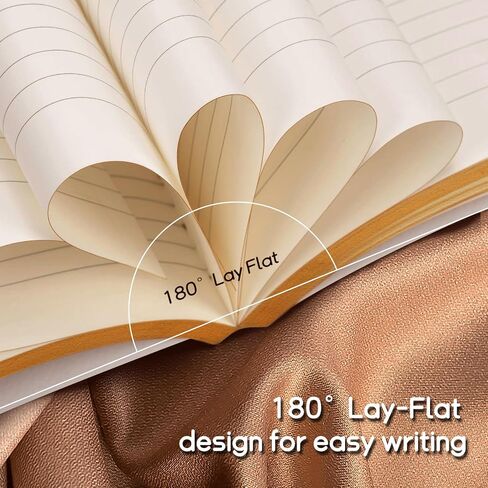Ruled Notebook with golden edge A5 Hardcover Notebook with 120Gsm Thick Pages 5.8 * 8.3 Inches Gold journal Notebook for Women Girls Writing&Diary in Saudi Arabia