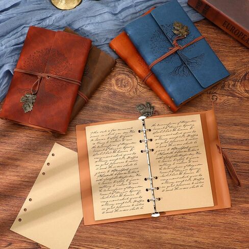 Limbeuuu 5 PCS Journal Notebook Travel Travel Divillable Diary Diary Leather Leather Write Journal Travel Business Work Hompres Born in Saudi Arabia