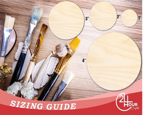 أكبر أفضل | جولة دائرة الخشب غير المكتملة | DIY Craft Clutout | 36 " / 1/4" in Saudi Arabia