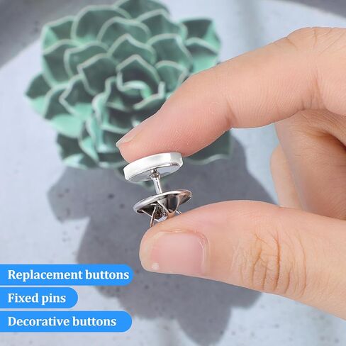 أزرار 10pcs أزرار بيضاء ، أزرار قميص ymapinc no-sewing 4 حفرة ، زر لا يمكن استخدامه لزر الأزرار البيضاء لقران الملابس بلوزات DIY وحرفي وزر الزر in Saudi Arabia