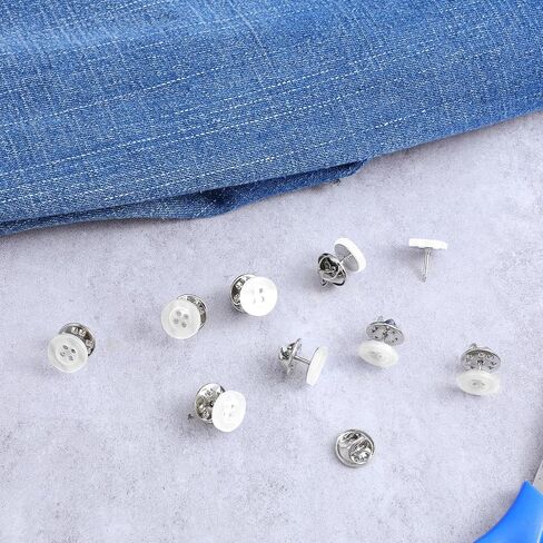أزرار 10pcs أزرار بيضاء ، أزرار قميص ymapinc no-sewing 4 حفرة ، زر لا يمكن استخدامه لزر الأزرار البيضاء لقران الملابس بلوزات DIY وحرفي وزر الزر in Saudi Arabia