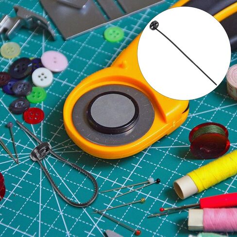 ARTIBETTER 10pcs No Sew Instant Buttons for Clothing Repair: Plastic Button Fasteners with Easy Drawstring Threader - Black Flexible Needle Drawstring Replacement Tool for Jackets Needle in Saudi Arabia